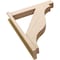 Ekena Millwork 5 1/2-in W x 28-in D x 34-in H Funston Block Rough Cedar Woodgrain TimberThane Outlooker, Primed Tan OUTUR055X28X34FST44RCPR - alternate 2